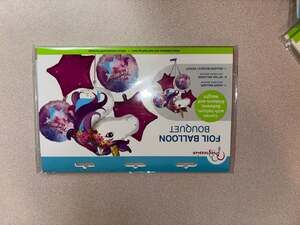 Magical Unicorn Birthday Foil Balloon Bouquet - 5 Piece Set with Weight